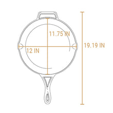 Load image into Gallery viewer, Lodge Blacklock 12 Inch Triple Seasoned Cast Iron Skillet