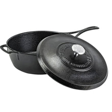 Load image into Gallery viewer, Blacklock 4 Quart Lightweight Cast Iron Deep Skillet With Lid