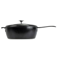 Load image into Gallery viewer, Blacklock 4 Quart Lightweight Cast Iron Deep Skillet With Lid