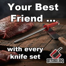 Load image into Gallery viewer, Butcher BBQ Knife Sharpening Steel