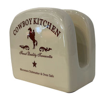 Load image into Gallery viewer, Cowboy Kitchen Terracotta Napkin Holder
