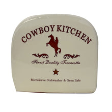 Load image into Gallery viewer, Cowboy Kitchen Terracotta Napkin Holder