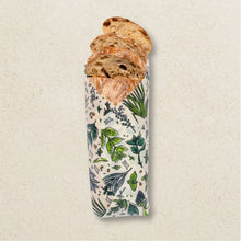 Load image into Gallery viewer, Bees Wrap Beeswax Reusable Bread Wrap - Herb Garden Print 17"x23"