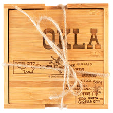 Load image into Gallery viewer, Oklahoma Totally Bamboo Puzzle Coaster Set