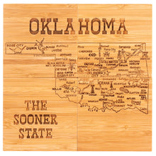 Load image into Gallery viewer, Oklahoma Totally Bamboo Puzzle Coaster Set