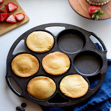 Load image into Gallery viewer, Lodge Cast Iron Mini Cake/Biscuit Pan
