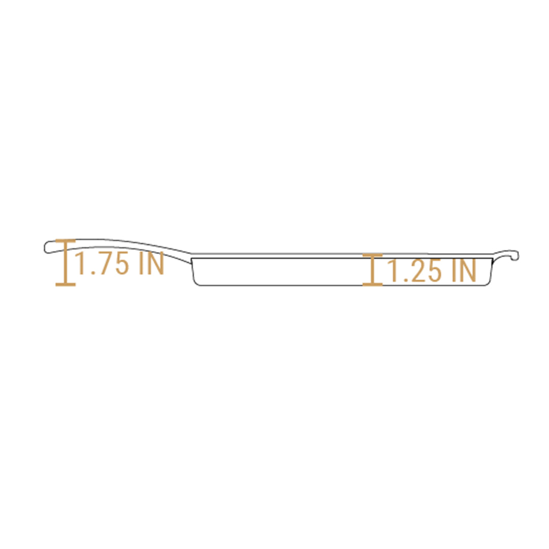 Blacklock *65* 12 Inch Triple Seasoned Cast Iron Grill Pan