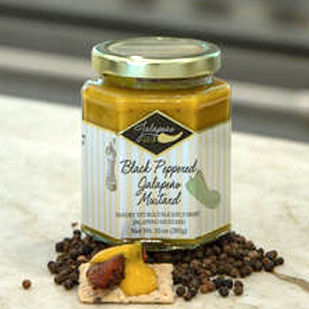 Black Peppered Jalapeño Mustard