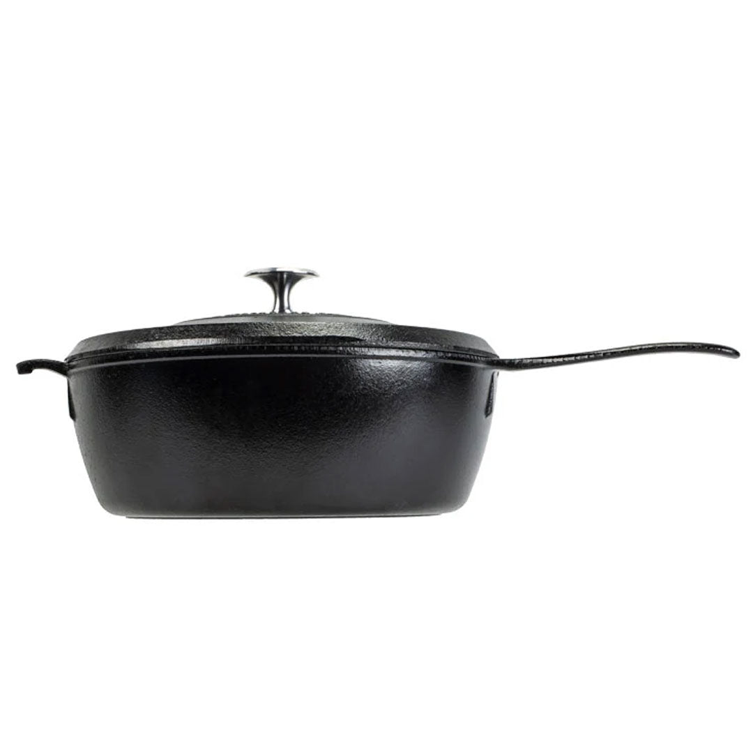 Blacklock 4 Quart Lightweight Cast Iron Deep Skillet With Lid