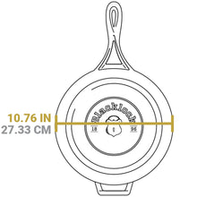 Load image into Gallery viewer, Blacklock 4 Quart Lightweight Cast Iron Deep Skillet With Lid
