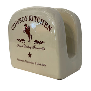 Cowboy Kitchen Terracotta Napkin Holder