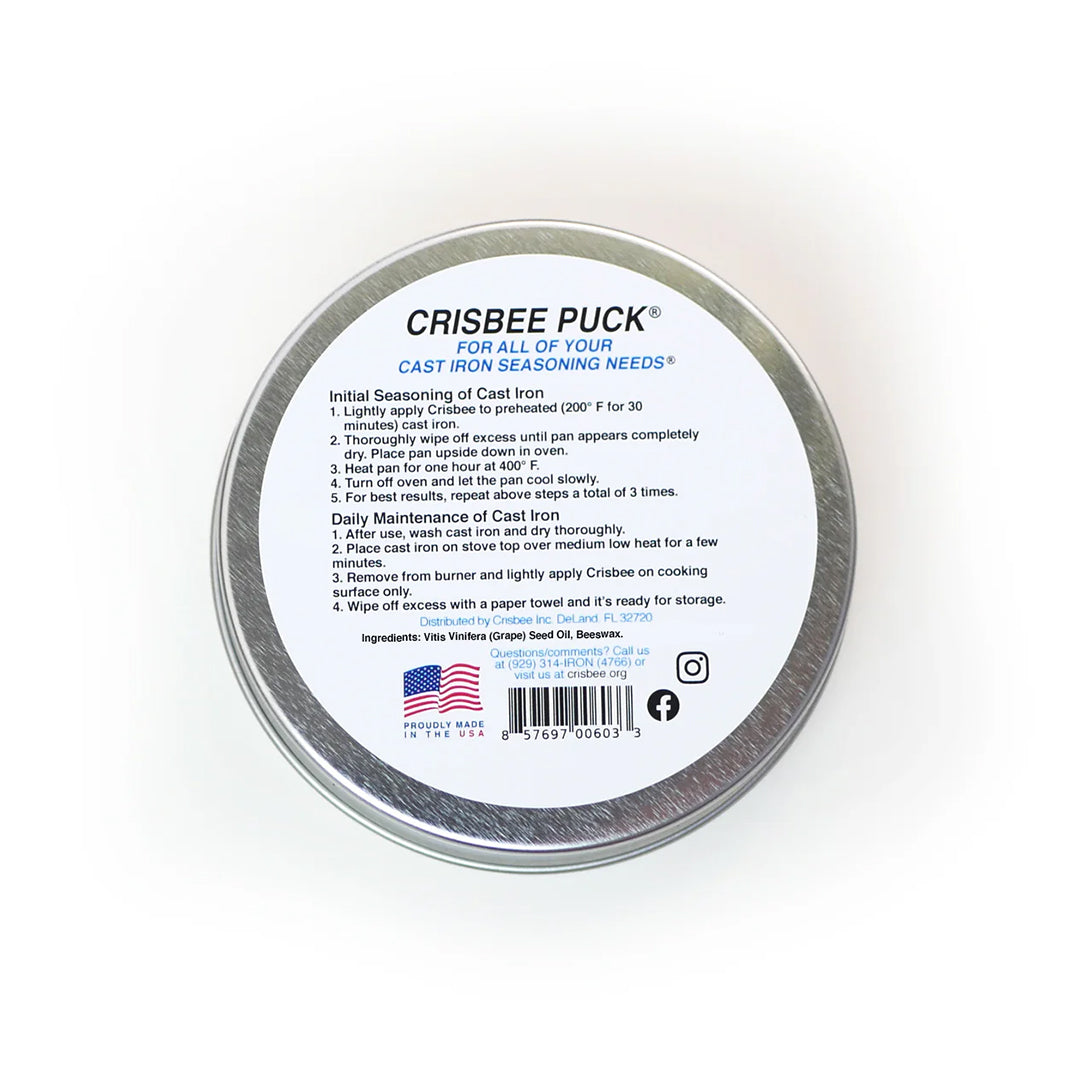 Crisbee Puck® Cast Iron Seasoning