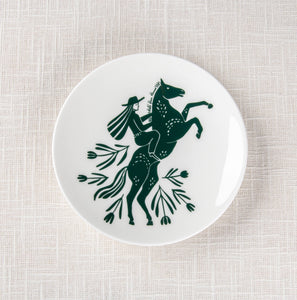 Melamine Canapé plate-Hold Your Horses 6.5"