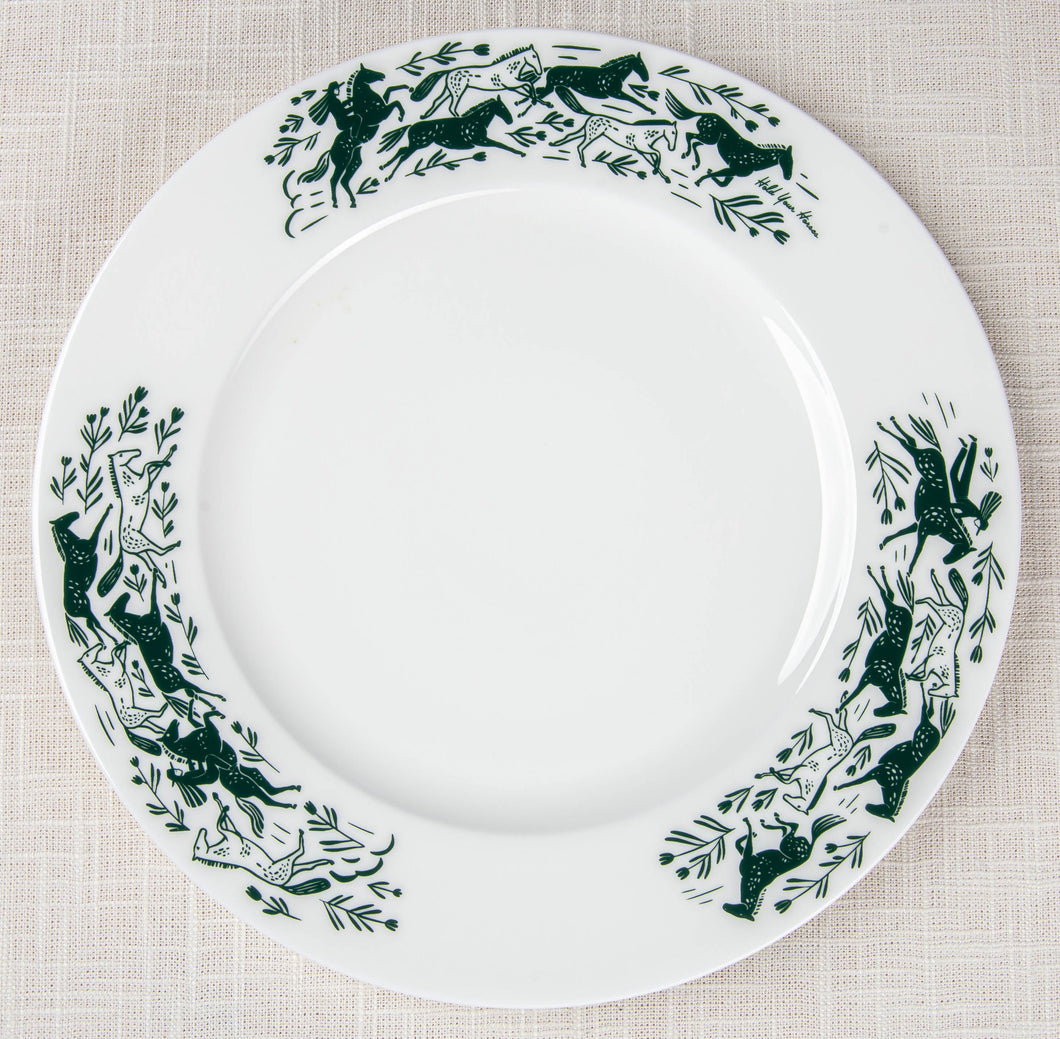 Melamine Dinner Plate-Hold Your Horses 10.5