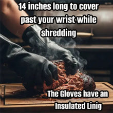Load image into Gallery viewer, Neoprene Gloves for Pulled Pork | Heat Resistant BBQ Gloves
