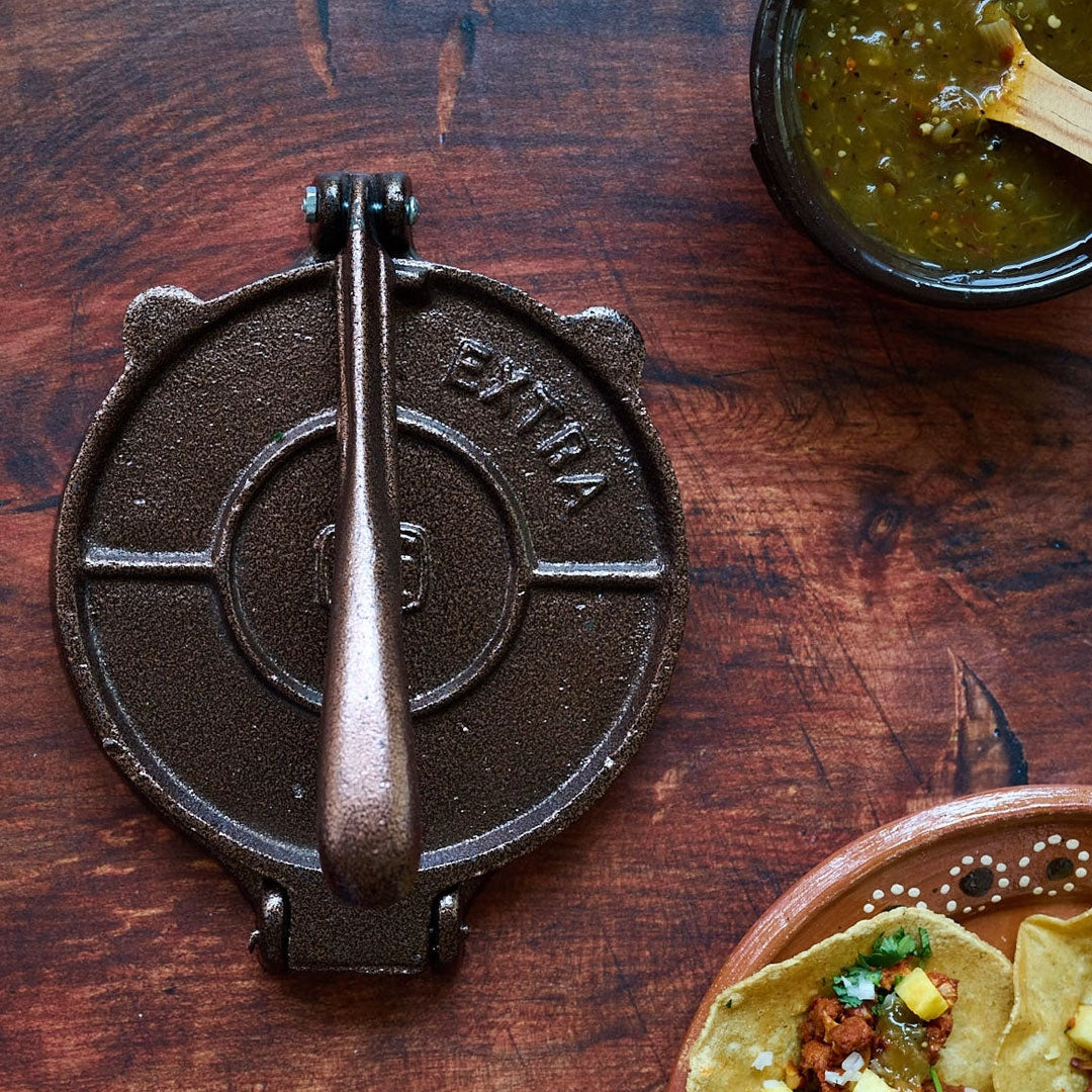 HERNÁN Authentic Cast Iron Mexican Tortilla Press
