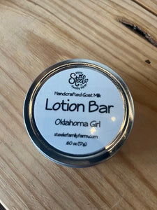 Steele Family Farm - Handcrafted Goat Milk Lotion Bar Oklahoma Girl