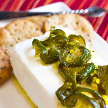 Load image into Gallery viewer, Jalapeño Gold Original – Sweet &amp; Spicy Candied Jalapeños (13 oz.)
