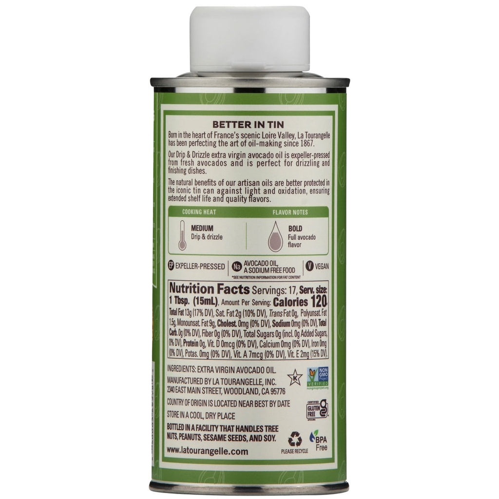 La Tourangelle Extra Virgin Avocado Oil |8.45 FL OZ.