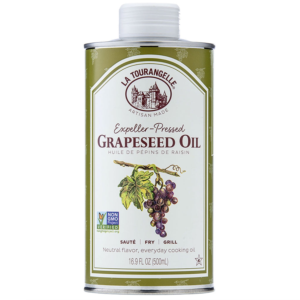 La Tourangelle Grapeseed Oil | Expeller-Pressed High-Heat Oil 16.9 Fl. Oz