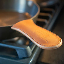 Load image into Gallery viewer, Lancaster Leather Cast Iron Skillet Handle Cover
