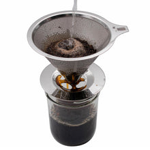 Load image into Gallery viewer, Stainless Steel Pour Over Drip Coffee Filter by Mason Jar Lifestyle

