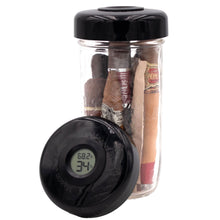 Load image into Gallery viewer, Mason Jar Humidor / Hygrometer Lid with Temperature (Wide Mouth) by Mason Jar Lifestyle
