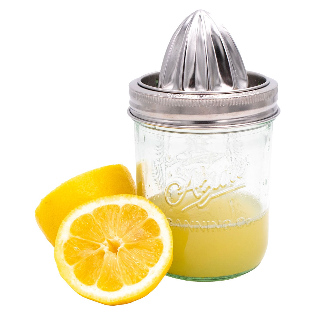 Mason Jar Stainless Steel Juicing Lid (Wide Mouth) by Mason Jar Lifestyle