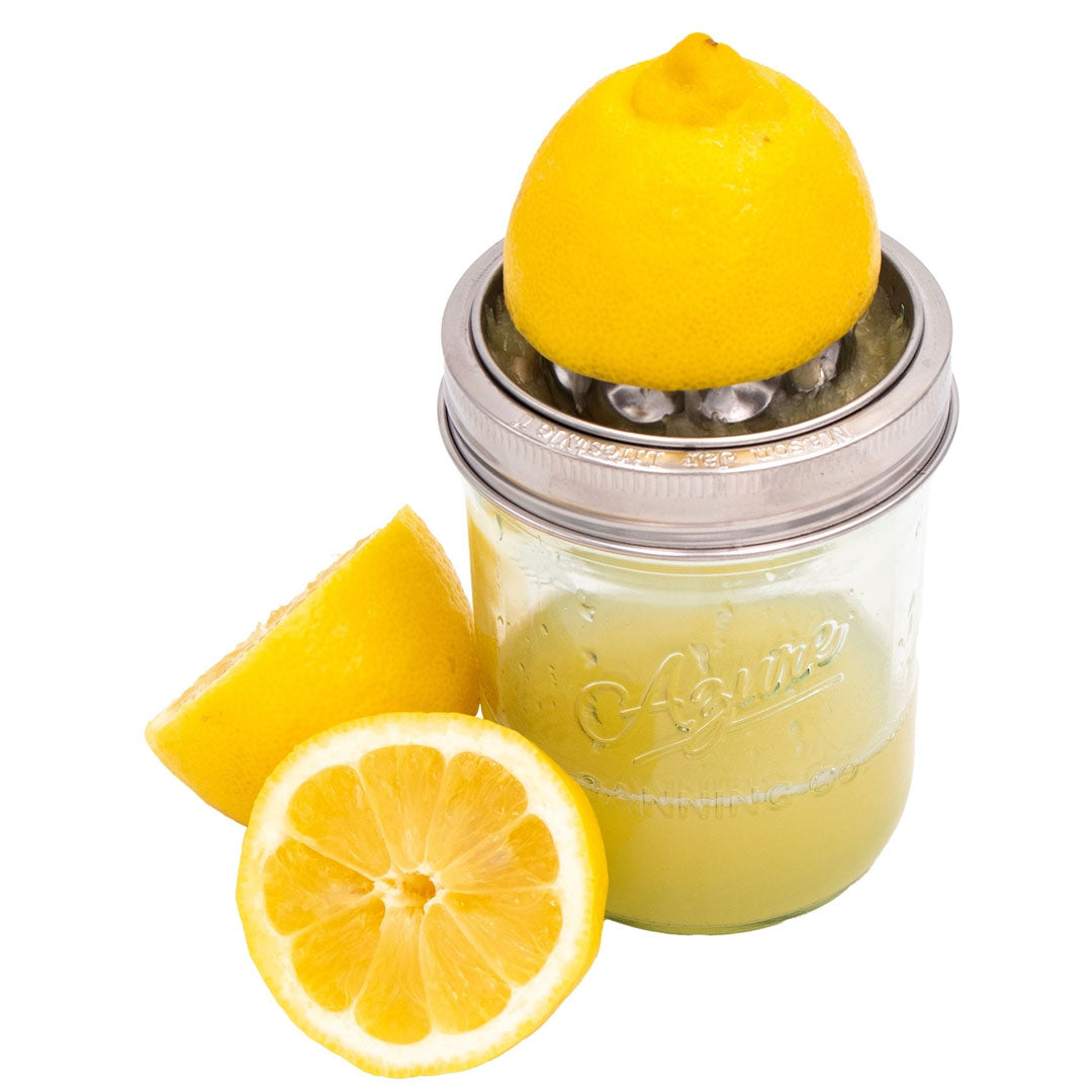 Mason Jar Stainless Steel Juicing Lid (Wide Mouth) by Mason Jar Lifestyle