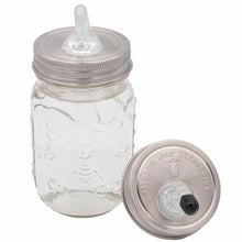 Load image into Gallery viewer, Mason Jar Liquor Pour Spout Stainless Steel Lid (Regular Mouth) by Mason Jar Lifestyle
