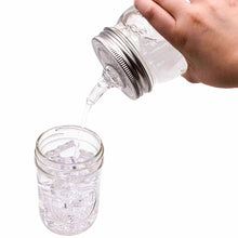 Load image into Gallery viewer, Mason Jar Liquor Pour Spout Stainless Steel Lid (Regular Mouth) by Mason Jar Lifestyle
