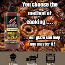Load image into Gallery viewer, Peach &amp; Pepper BBQ Glaze "Flavor over Fire"
