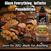 Load image into Gallery viewer, Peach &amp; Pepper BBQ Glaze "Flavor over Fire"
