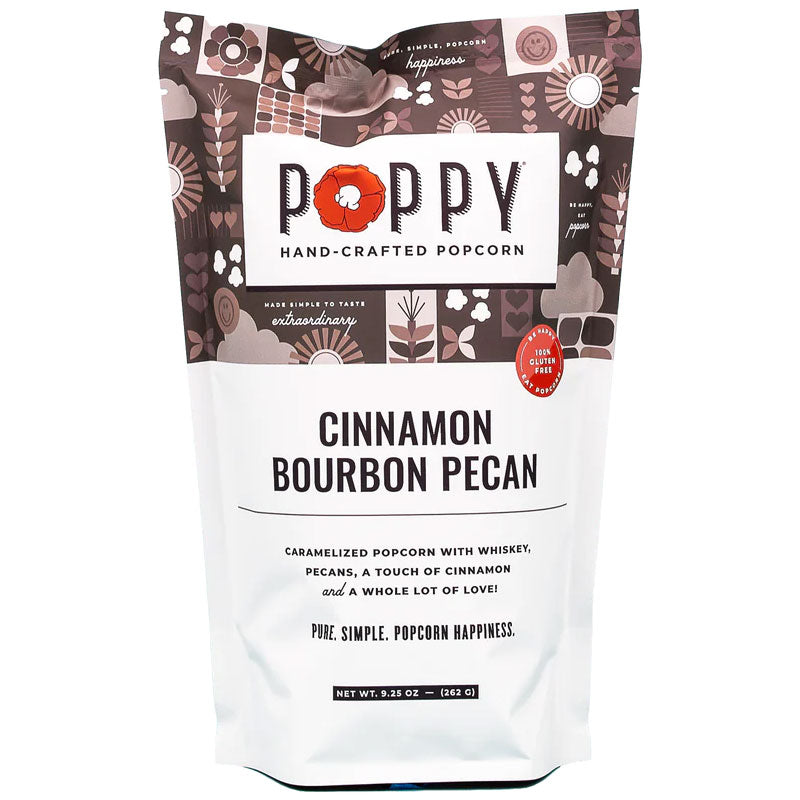 Poppy Cinnamon Bourbon Pecan Hand-Crafted Gourmet Popcorn Cast Iron Company