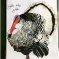Turkey-Cotton Flour Sack Tea Towel by Dolly Estelle