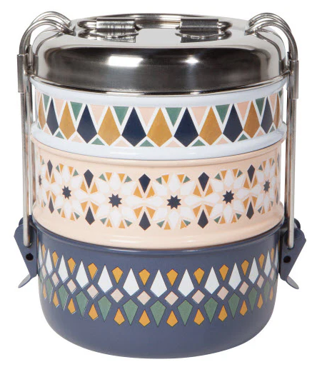 Tiffin-Kaleidoscope 3-Tier Stainless Steel