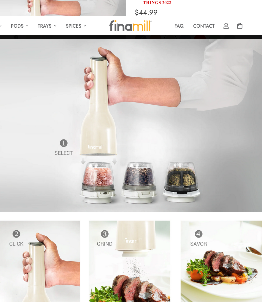 FinaMill Spice Grinder - Soft Cream