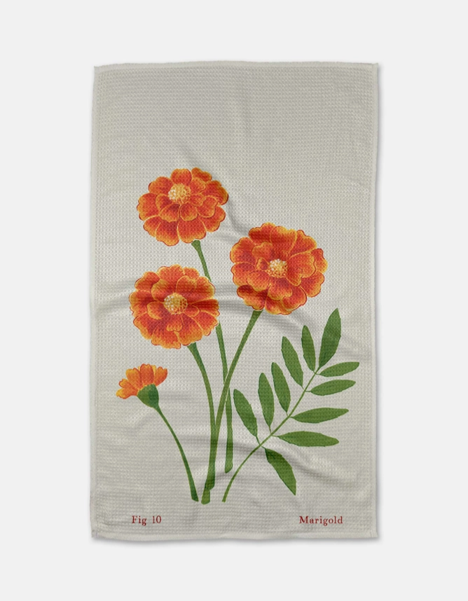 Geometry October Marigold Tea Towel
