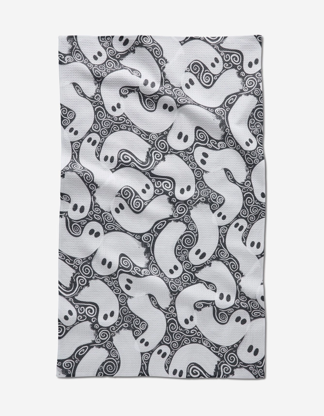 Geometry Swirling Ghosts Tea Towel