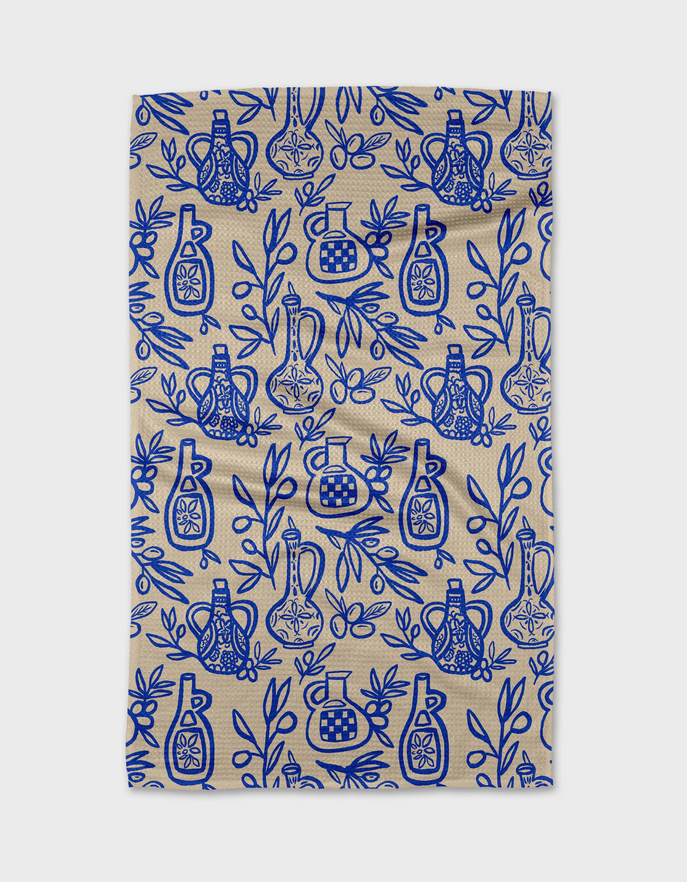 Geometry Mediterranian Pour Tea Towel