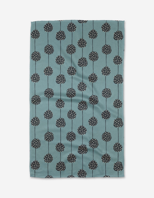 Geometry Polka Dot Garland Tea Towel