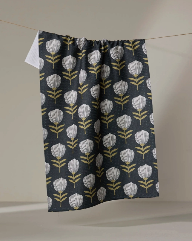Geometry Blomma Tea Towel