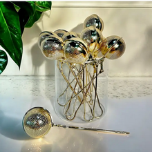 Load image into Gallery viewer, Tea Strainer/Infuser-Gold Stainless Steel
