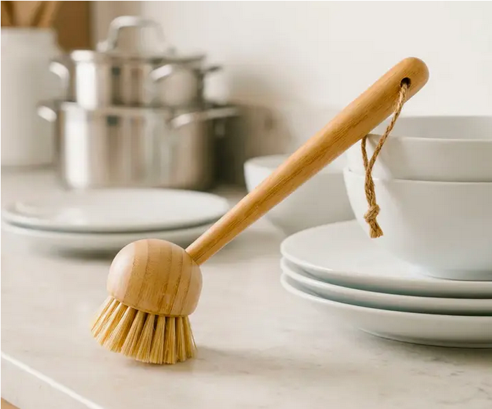 Bamboo Dish Brush W/Handle