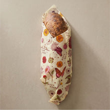 Load image into Gallery viewer, Bees Wrap Beeswax Reusable Bread Wrap - Meadow Magic Print 17"x23"
