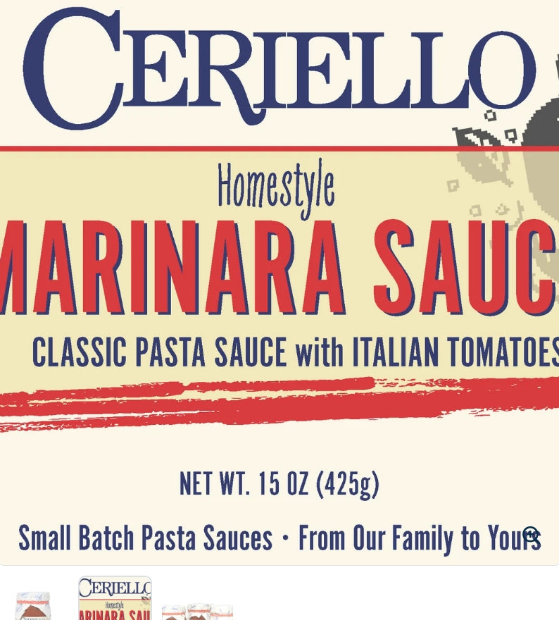 Ceriello Homestyle Marinara Sauce