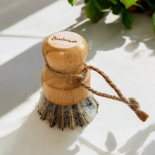 Load image into Gallery viewer, Bamboo Pot Scrubber Brush
