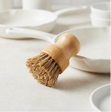 Load image into Gallery viewer, Bamboo Pot Scrubber Brush
