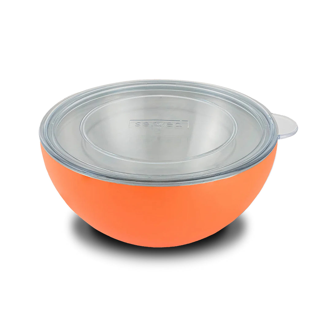 Served Vacuum-Insulated Large Serving Bowl (3 Qt) – Tangerine