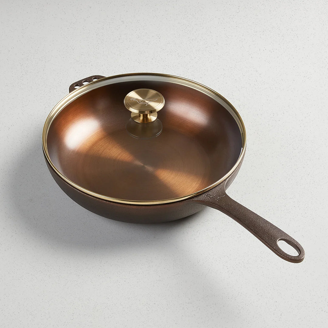 Smithey No. 11 Deep Skillet + Glass Lid